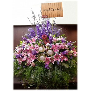 OP14  Big Flower Basket - Grand Opening Flowers  OP14  Big Flower Basket - Grand Opening Flowers